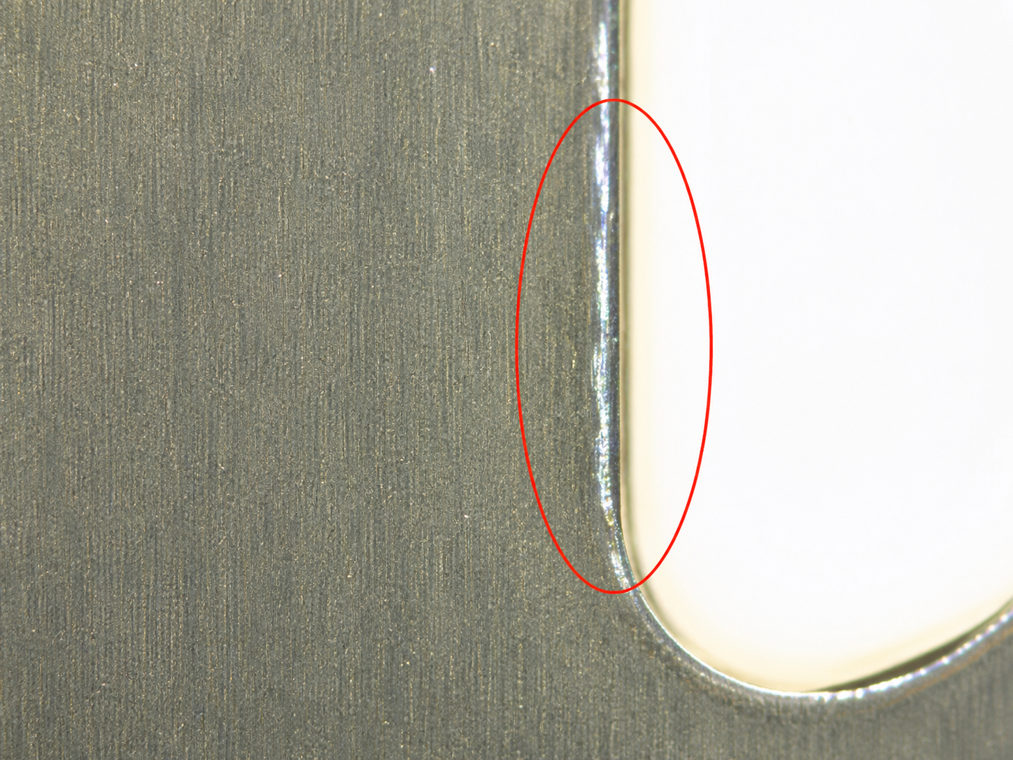 Needle wear after 10 days