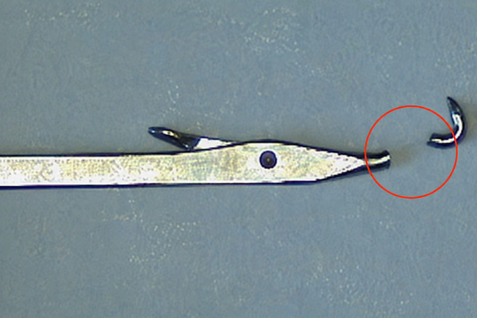 Omega Needles hook tension measurement after